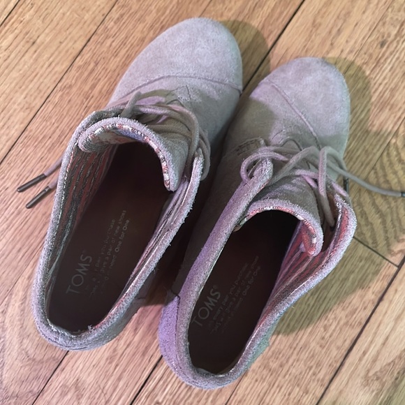 EYC Toms Suede Wedge Bootie - Picture 2 of 5